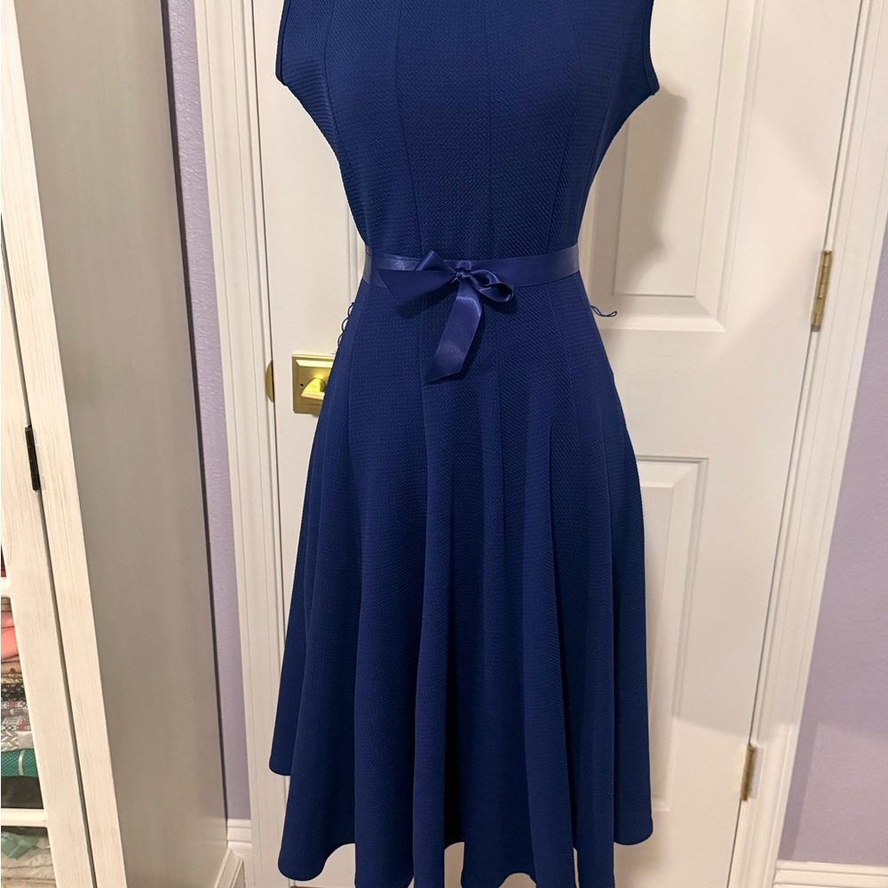 Haani Navy Midi Dress with Belt